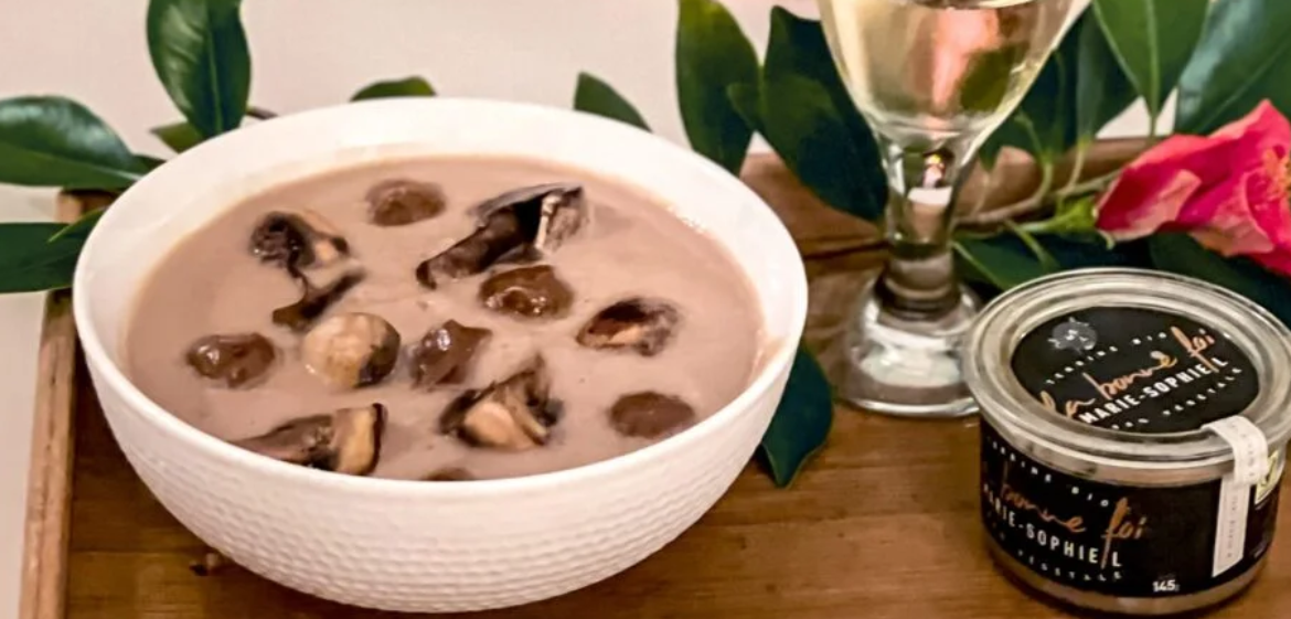 velouté chataigne et champignons